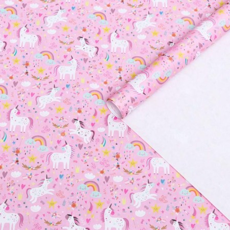 A set of craft paper with the seal "Unicorns", 3 sheets, 70 x 100 cm-1