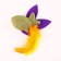 Cat toy "Rainbow Fish" from cat mint, 7.5 x 1.5 cm