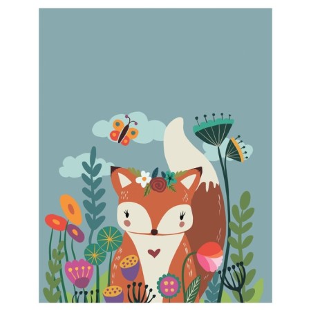 Pillow Golk “The fox hid in flowers, decorative, size 16x45 cm-1