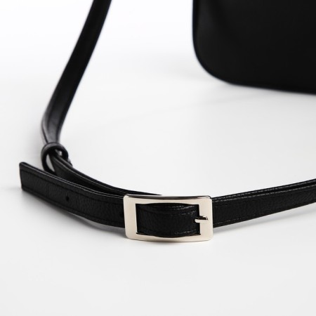 Women's bag Textura, messenger, small size, black color-5