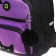 School backpack, 39 x 30 x 19 cm, Grizzly, ergonomic back, + keychain, black/purple