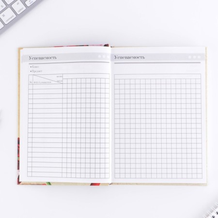The teacher's diary “Teacher: the best teacher”, A5 format, solid cover cardboard 7BC, 160 sheets-9
