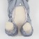 Winter overalls for animals, fleece, XL (DS 32-34, Osh 32, OG 40-44 cm), gray