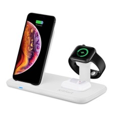 Charger station KitFort KT-3371-2, 22.5 watts, white color