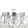 MARIA CHARALY 9X60W E14+27W LED PDU Chrome 58x58x33cm SVK