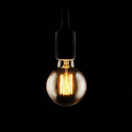 Nonintage incandescent lamp, G80, 40 W, E27, 230 V, 120x80 mm, warm white