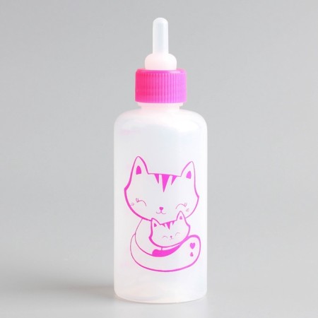 Set for feeding "fluffy happiness" for kittens, 60 ml, with 4 nipples and brush-3