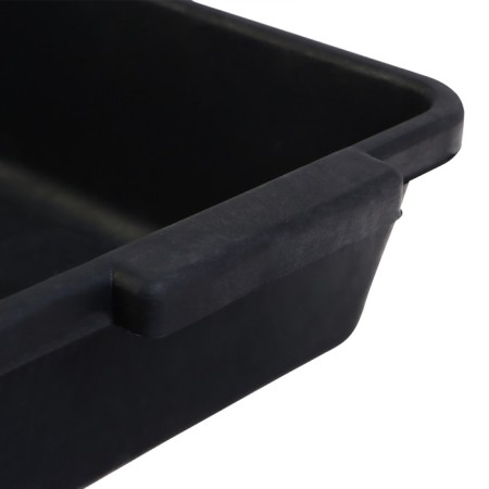 Box for seedlings, 45 × 20 × 10 cm, with handles, 5 l, black, "crop-6"-10