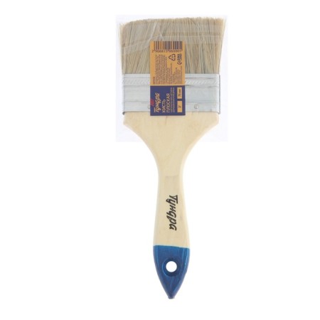 Brush flat tundra, natural bristles, wooden handle, 3 ", 75 mm-4