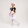 The carnival costume "Kitty white with a muzzle", plush, p. 28, growth 98-104 cm