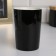 Ceramic mug with a spoon and lid "Walner of the peaks", 400 ml, black color