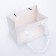Gift package with a wide bottom and window 20 × 14 × 13.2 cm, white