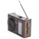Radio receiver portable signal ether-18 Brown USB SD/Microsd