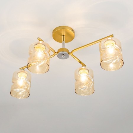 Cutilux Cutilux chandelier CL137142 60x40x29 cm, 4x60W, E27, yellow color-1
