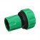 Connector, 1 "(25.4 mm), fast -fast connection, plastic, Greengo