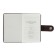 Diary Lowed A6, 100 sheets in a cage, with a strap, PVC cover, mix