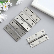 Loop for a casket metal with straight angles silver 3.7x6.7 cm