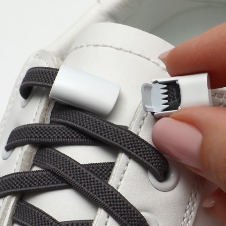 Cleep for laces, on magnets, steam, size 2.6 × 2 × 0.7 cm, white color-4