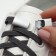 Cleep for laces, on magnets, steam, size 2.6 × 2 × 0.7 cm, white color
