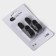 A set of metal self -adhesive hooks Savanna Black Loft Hook, 4 pcs, 2.8 × 5.5 × 1.8 cm