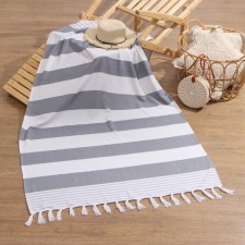Toward beach pies, col. Gray, 100*180 cm, 100% cotton, 180g/m2