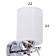Bra 2571/1 E27 15W chrome 12x26 cm