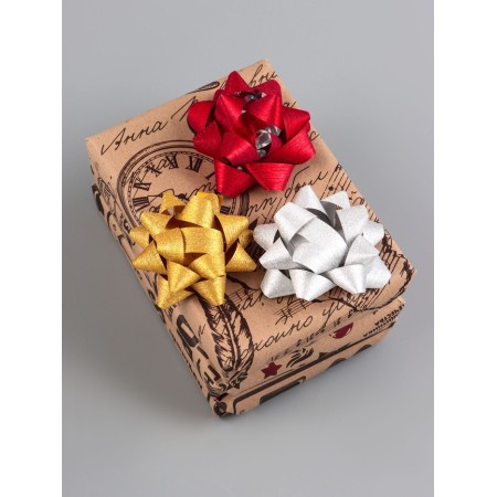 Bant star No. 7.5, packing 8 pcs., With sparkles, mix-8