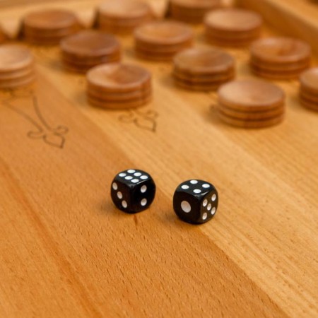 Wooden backgammon, large, board game "Athena", from the Buka array, 58.5 x 58 cm-5