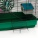 The cage for rodents "Pigzon" No. 5, with 3 floors, equipped, 41 x 30 x 58 cm, green mix