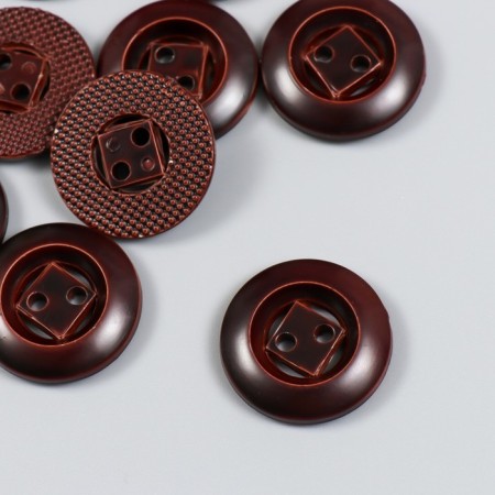 Buttons plastic for creativity 2 punctures "rhombus in a circle. Under a tree" set 10 pcs