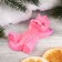Figure soap "sleeping dragon" pink with purple, 45g