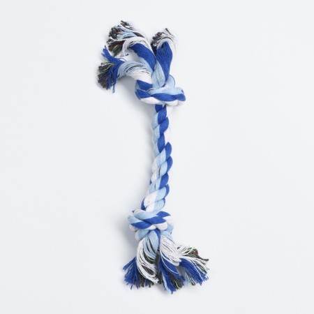 Cable toy "2 knots" average, up to 50 g, up to 24 cm, mix of flowers-1