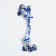 Cable toy "2 knots" average, up to 50 g, up to 24 cm, mix of flowers
