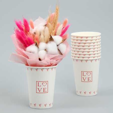 A glass for flowers "Love", 350 ml-3
