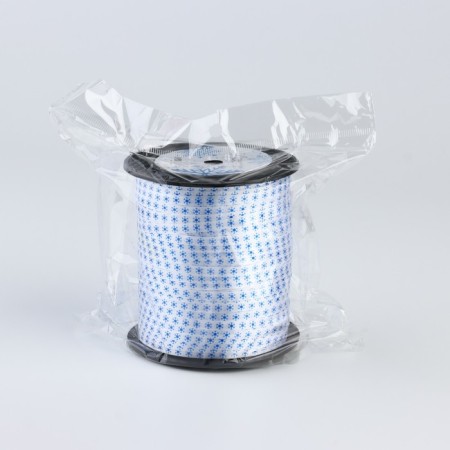 Ribbon for decor and gifts "Snowflake", 0.5 cm x 200 m, New Year-4