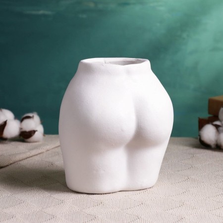 Figure Kashpo "hips" white, 10x15x15cm-2