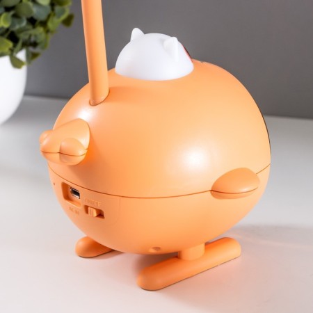 Table lamp "Bear Pilot" LED 3W USB battery orange 14.5x5x28 cm Risalux-11