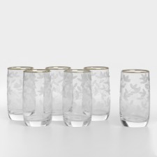 Set of glass glasses 