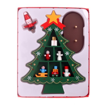 New Year's souvenir "Christmas tree with cells for gifts", 14.5 × 19.5 cm, green-8