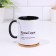 Named mug, sublimation "Hareserge", black bottom