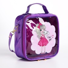 Bag's bag with lightning, purple color