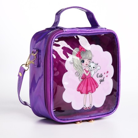 Bag's bag with lightning, purple color