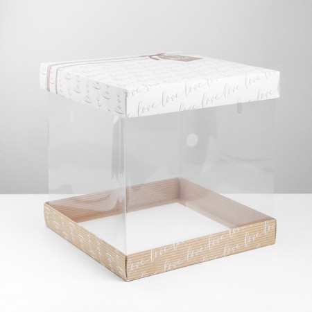 Cake box, confectionery packaging, “you”, 30 x 30 cm