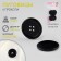 A set of buttons, 4 punctures, d = 30 mm, 5 pcs, black color