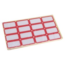58 sheets set: self -adhesive price tags, 26 x 48 mm, 16 pieces per 1 sheet