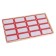 58 sheets set: self -adhesive price tags, 26 x 48 mm, 16 pieces per 1 sheet