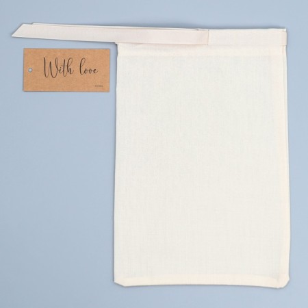 Gift bag from cotton "Gift", 16 x 24 cm +/- 1.5 cm-3