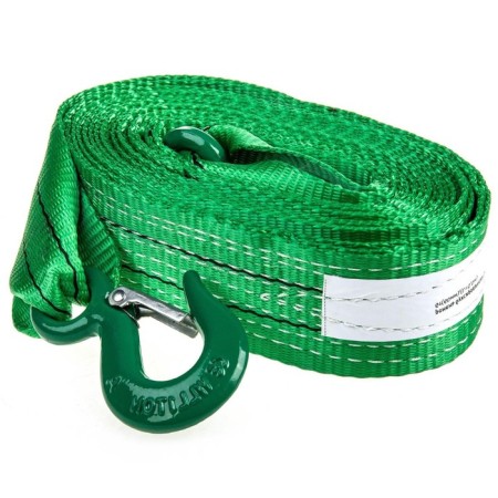 Ribbon skyway, 6 tons, 5 m, 2 hooks, reinforced, green-1
