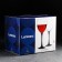A set of glass glasses for the wine "Domino", 350 ml, 6 pcs
