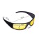 Sunglasses of the driving drift, yellow lens, black arches 14x4x4 cm